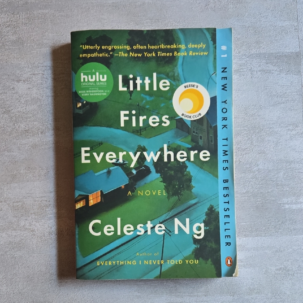 "Little Fires Everywhere" by Celeste Ng Paperback Novel Fictional Book
